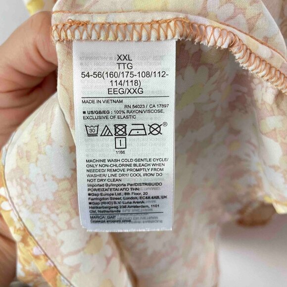 GAP NWT Floral Smocked Back Sundress Size XXL - Picture 5 of 8